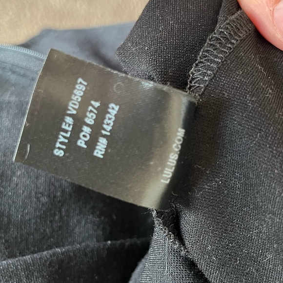 Lulus Black Stretch Tulip Ruched Sleeveless Stretch Cocktail Hour Mini Dress - Picture 6 of 6